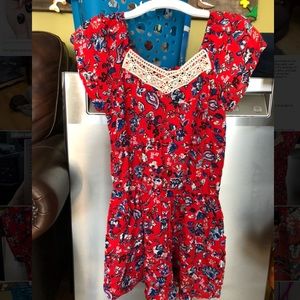 Red romper (girls size)